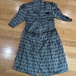 Elegant Patterned skirt with Jacket
